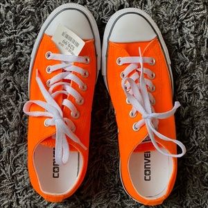 Neon Orange Converse
